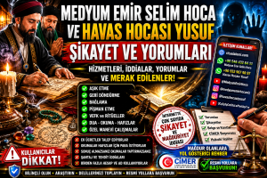 Medyum Emir Selim Hoca ve Havas Hocası Yusuf hakkında şikayetler, yorumlar ve mağduriyet iddiaları hakkında bilgilendirici görsel.
