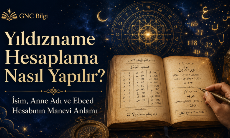 Yıldızname Hesaplama Nasıl Yapılır? İsim, Anne Adı İle Ebced