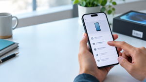 Akıllı telefonda IMEI ve cihaz bilgilerini kontrol eden kullanıcı